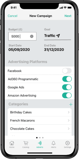 XPND - Create a new advertising campaigns easily and quickly